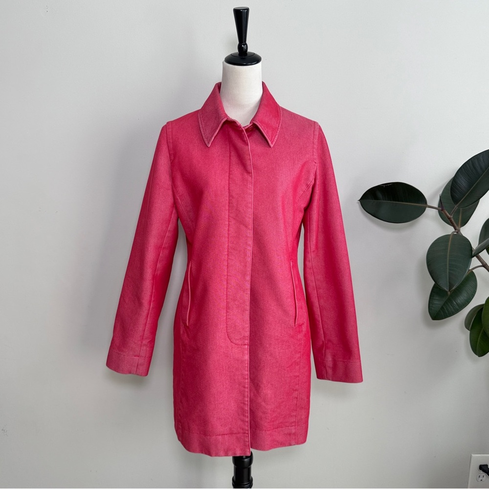 ESPRIT Red Denim Peacoat Coat Jacket M